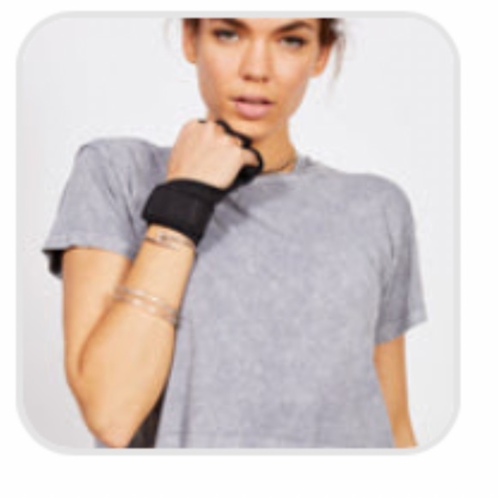 BNWT Avocado Crop Tee, Vintage Granite, XS/S